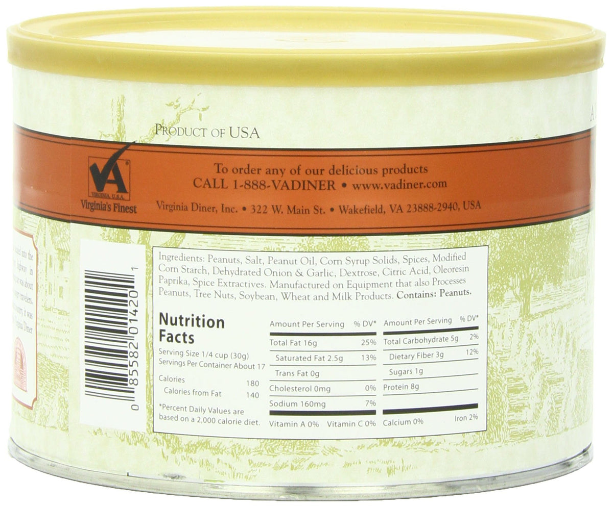 Virginia Diner vacuum-sealed tin preserves freshness and flavor.