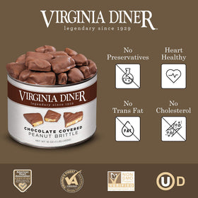 Virginia Diner vacuum-sealed gift tin preserves freshness and ease of gifting.