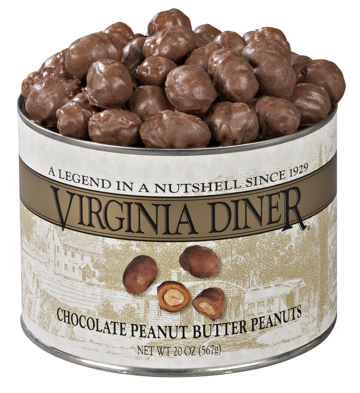 Virginia Diner vacuum-sealed tin packaging preserves freshness for gifting