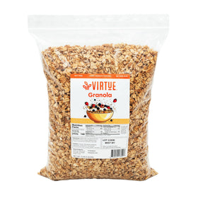 Virtue Foods bulk granola in a 5lb bag ideal for pantry storage and toppings
