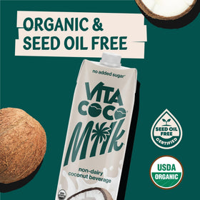 Vita Coco Coconut Milk cereal-add suggests creamy dairy-free boost for breakfast.