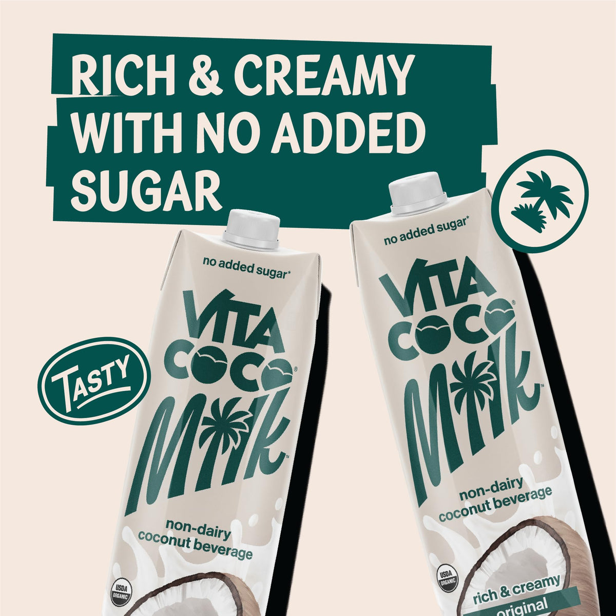Vita Coco Coconut Milk gluten-free-icon signals allergy-friendly option for meals.