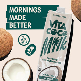 Vita Coco Coconut Milk ingredients-mix highlights coconut water and cream blended simply.
