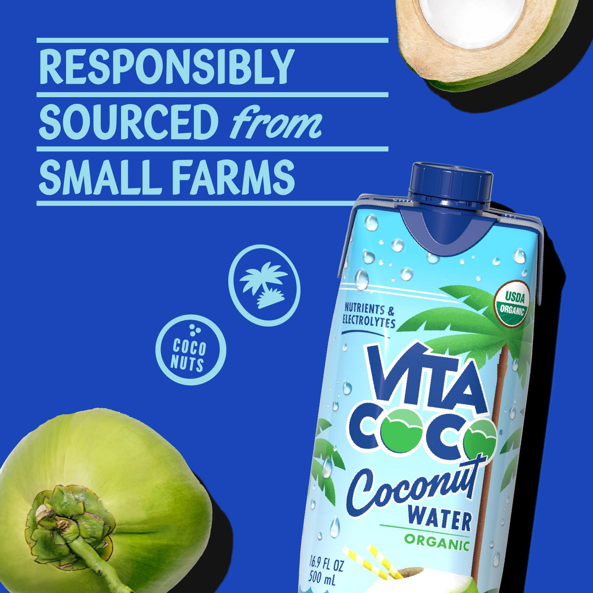 Vita Coco 12-pack bottle case for convenient daily hydration.