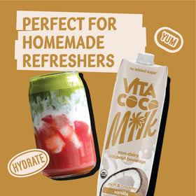 Vita Coco Vanilla Coconut Milk creamy texture close-up highlights velvety consistency