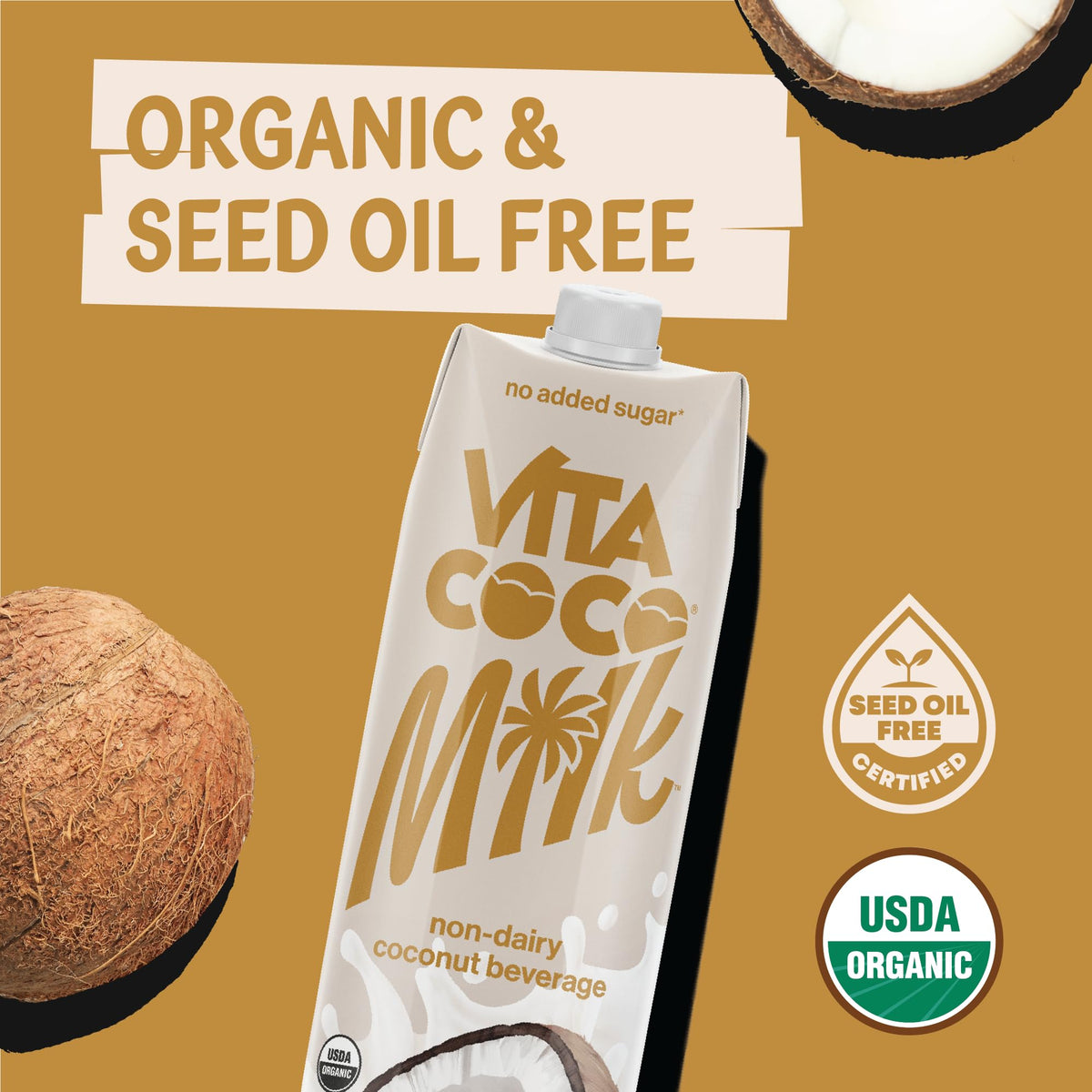 Vita Coco Vanilla Coconut Milk added to cereal for creamy start