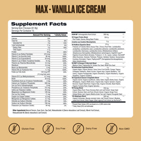 Multivitamin bottle paired with VitaHustle ONE Max for daily wellness