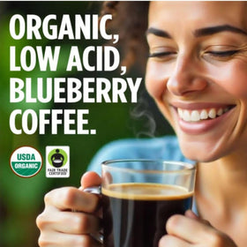 VitaCup blueberry coffee pods packaging for easy, sustainable single-serve brewing.