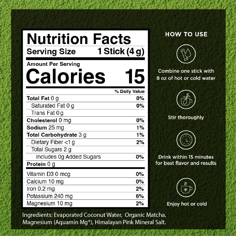 Vitacup coconut water juice enhances electrolyte balance and flavor.