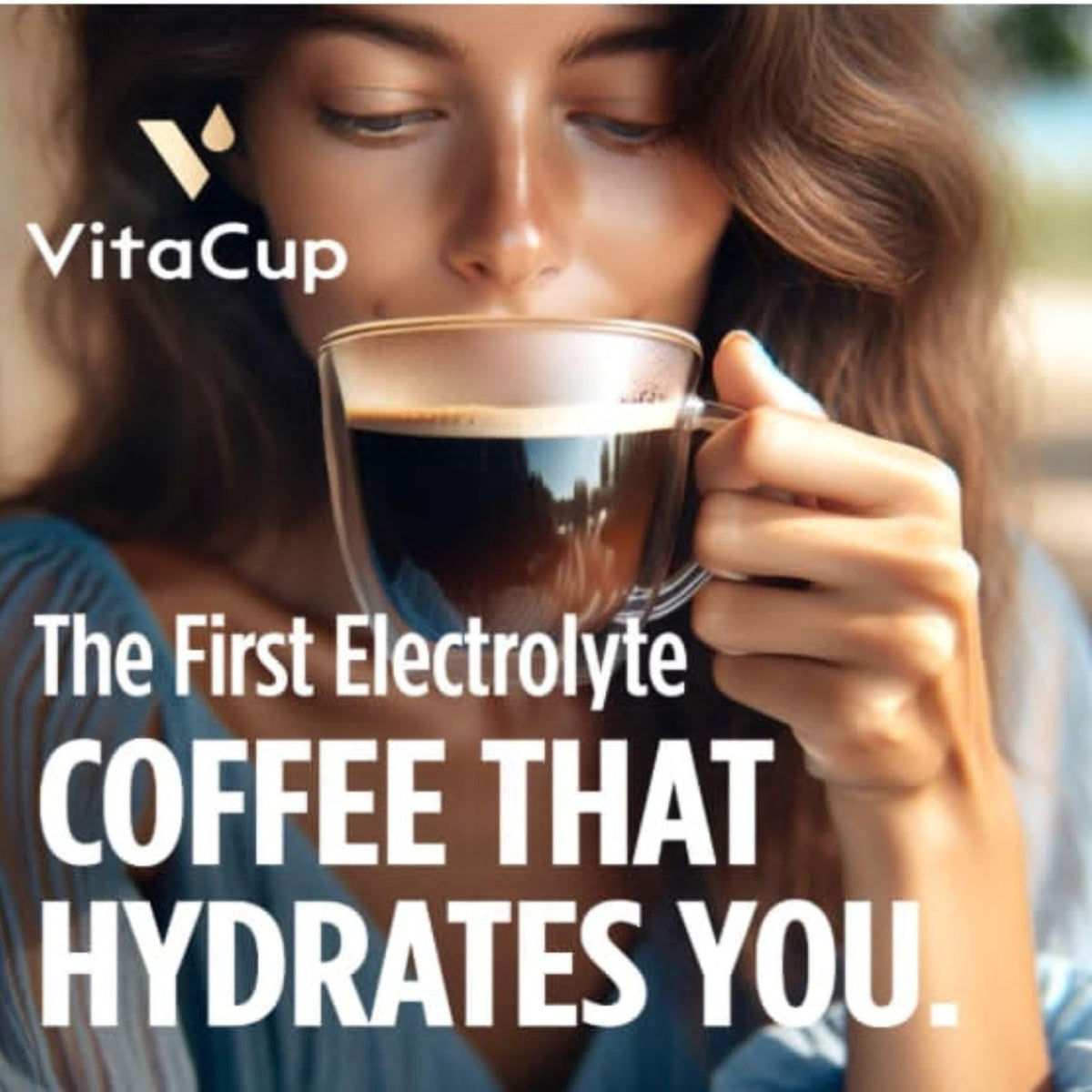 VitaCup coconut water mineral blend pod close-up showing natural electrolytes