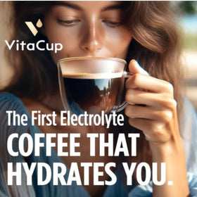 VitaCup coconut water mineral blend pod close-up showing natural electrolytes