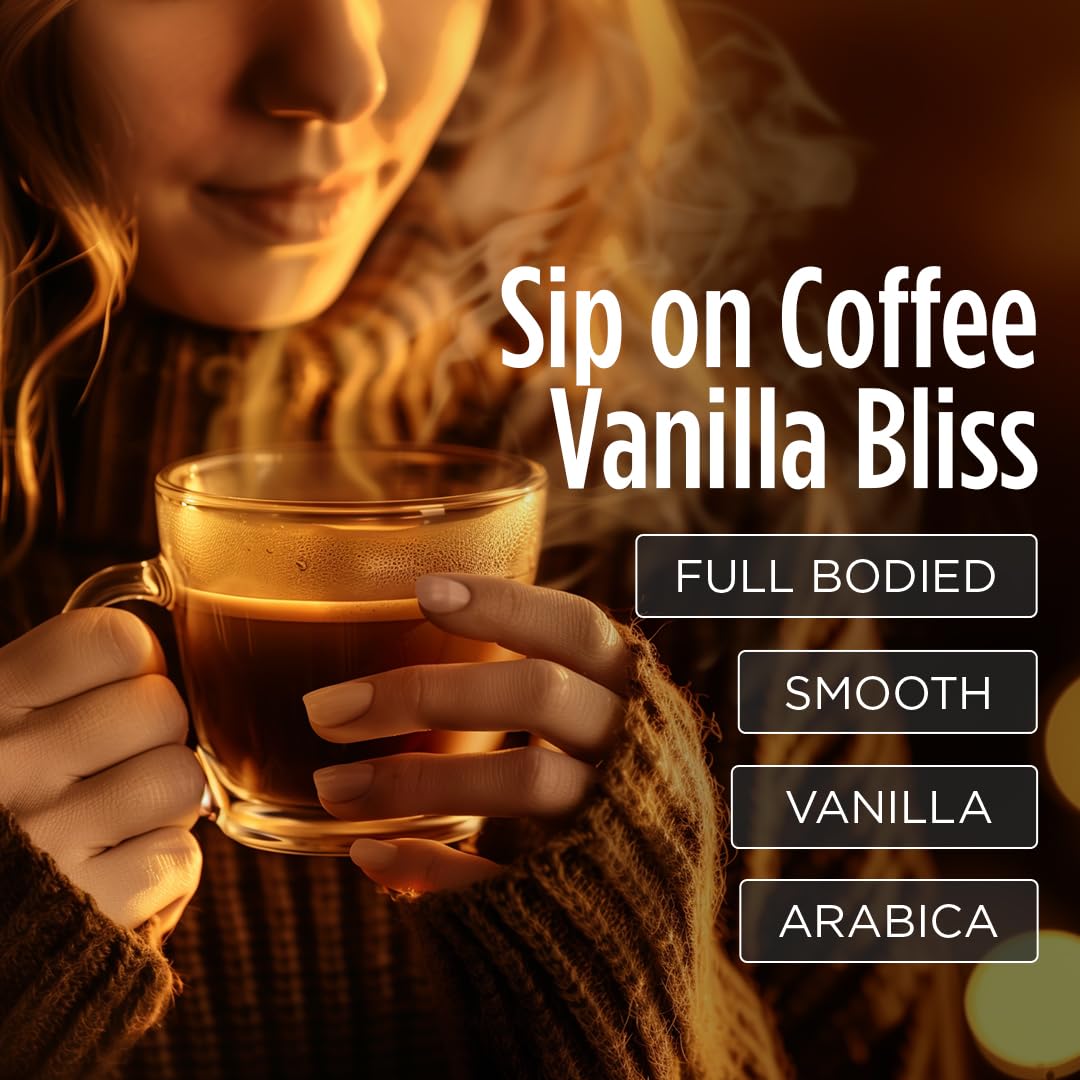 VitaCup Genius Vanilla includes B vitamins and D3 for daily nutrient support in coffee.