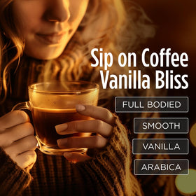 VitaCup Genius Vanilla includes B vitamins and D3 for daily nutrient support in coffee.