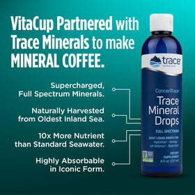 Organic label and eco-friendly packaging on VitaCup Mineral Coffee
