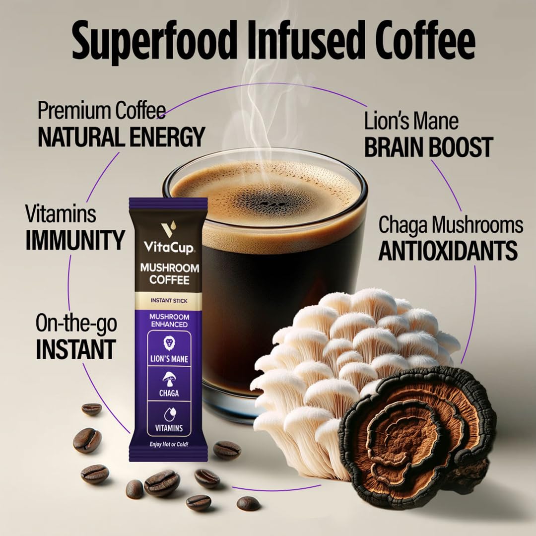 VitaCup label close-up shows vegan ingredients, fiber, and D3