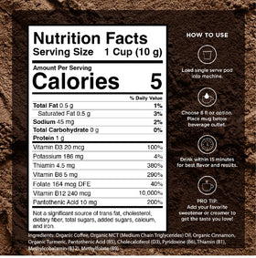 VitaCup Organic Genius Keto Coffee Pod Closeup reveals rich aroma and bold flavor.