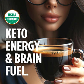 VitaCup Organic Genius Keto Coffee Pod MCT Oil Swirl captures silky texture and energy boost.