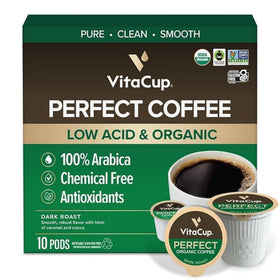 VitaCup Perfect Low Acid pod ready for a smooth cup