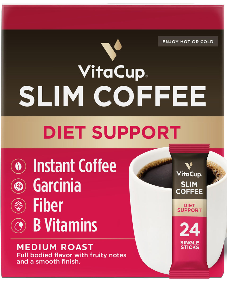 VitaCup Slim packaging for convenient, on-the-go coffee routine.