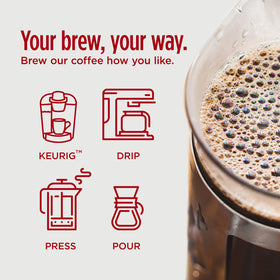 Vitacup Slim Ground Coffee packaging highlights gourmet Arabica and vitamin blend.