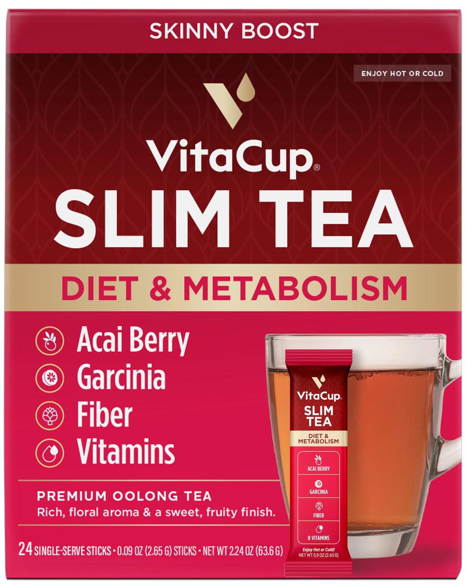 VitaCup Slim instant tea packets front view for on-the-go refreshment