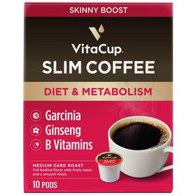 VitaCup Slim Organic Coffee Pods front view for a smooth, balanced morning boost.