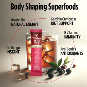 VitaCup Slim tea in cup showcasing smooth oolong flavor