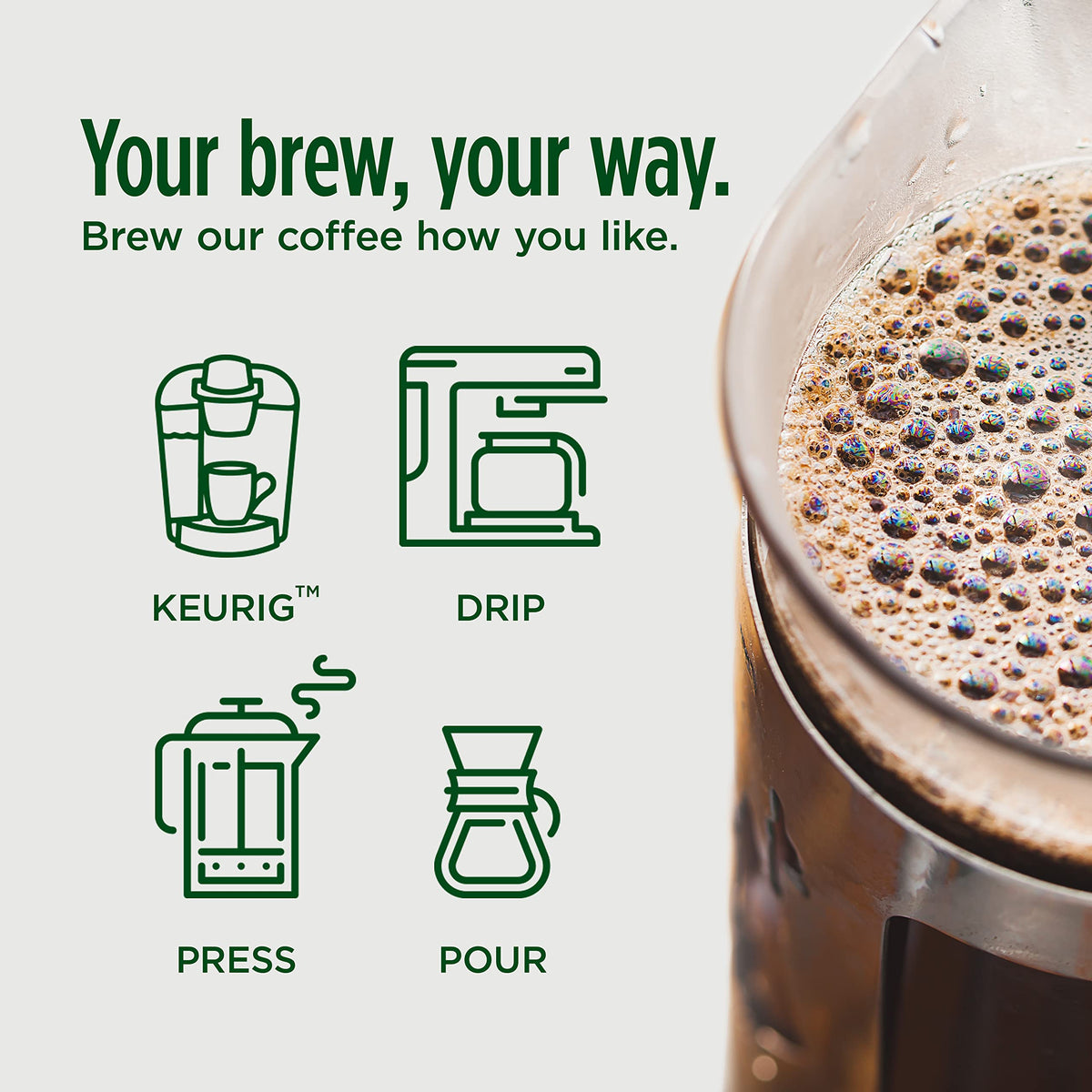 VitaCup steaming coffee cup evokes rich aroma.