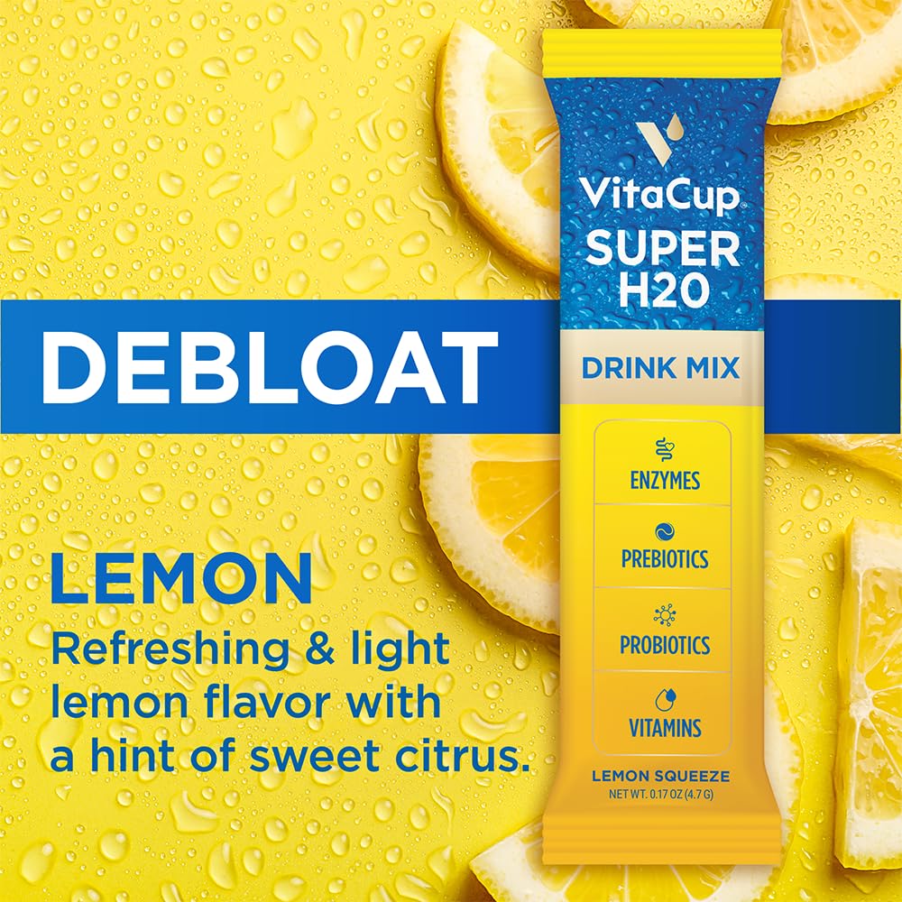 VitaCup Super H2O digestive harmony packet supports balanced digestion and nutrient absorption.