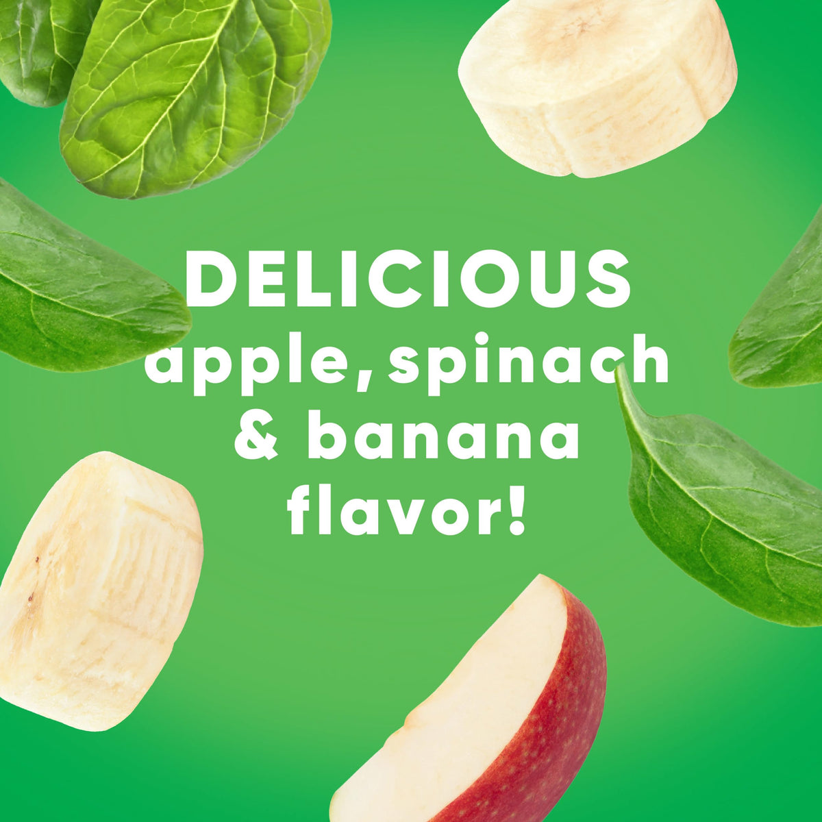 Vitafusion apple-spinach-banana flavor supports everyday wellness on the go