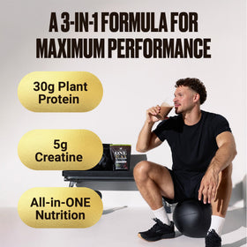 VitaHustle ONE Max scoop dispensing creatine for shakes and workouts.