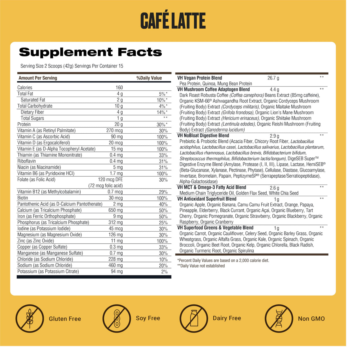 VitaHustle ONE Meal Replacement Shake glass with ice demonstrates refreshing meal or snack option.