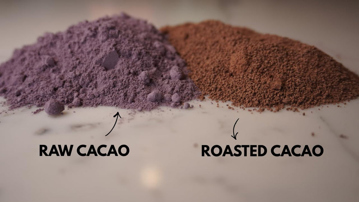 Vital Purple glass-mixer demonstrates quick incorporation into beverages.