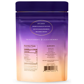 Vital Purple scoop-dissolve shows powder mixing smoothly into liquids.