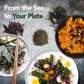 Vitamin Sea dulse flakes in bowl, perfect for soups and salads flavor boost