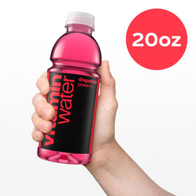 vitaminwater Power-C Dragonfruit nutrition label featuring B vitamins and taurine