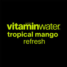 vitaminwater Refresh Tropical Mango pour highlights quick, tasty hydration between tasks.