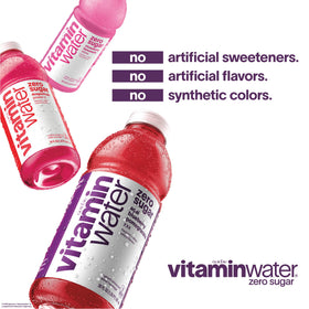Vitaminwater Shine being poured to reveal strawberry lemonade flavor