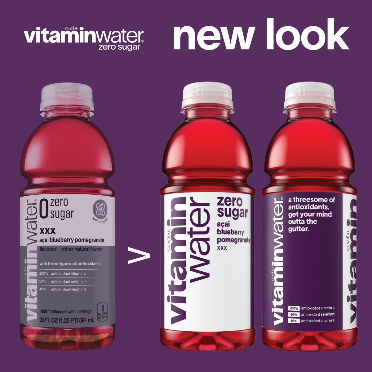 Twelve pack of Vitaminwater Shine 20 oz bottles for on the go
