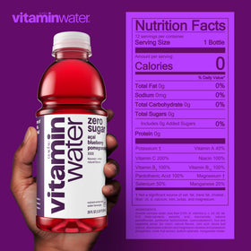 Vitaminwater XXX bottle cap and bottle signaling portable hydration for on-the-go