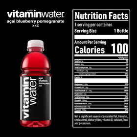 Vitaminwater XXX fridge-ready pack showing ready-to-grab hydration at a moment's notice
