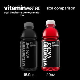 Vitaminwater XXX glass with bubbles illustrating a crisp, flavorful hydration moment