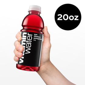 Vitaminwater XXX morning desk setup suggesting hydration during work or study breaks