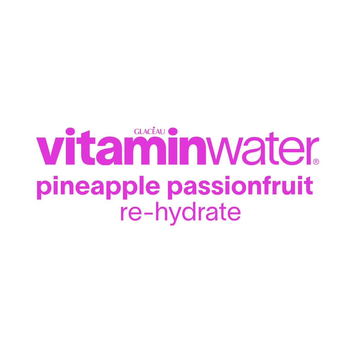 Vitaminwater Zero Sugar Pineapple Passionfruit poured with ice to showcase tropical refreshment