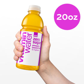 On-the-go consumer grabbing Vitaminwater for a quick hydration boost