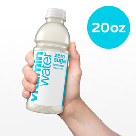 12-pack display of Vitaminwater Zero Sugar Squeezed Lemonade for easy stocking