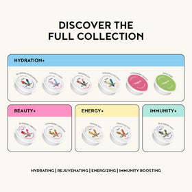 Vitapod Hydra+ Cotton Candy vitamin-label view, emphasizing vitamins A C D E.