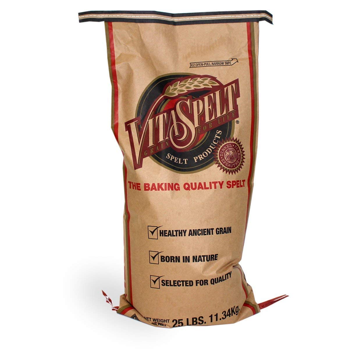 VitaSpelt Organic White Spelt Flour bag ready for baking, delivering light texture.