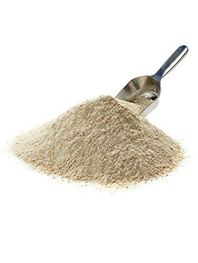 Closeup of VitaSpelt Whole Grain Spelt Flour showing its fine texture and rich color.