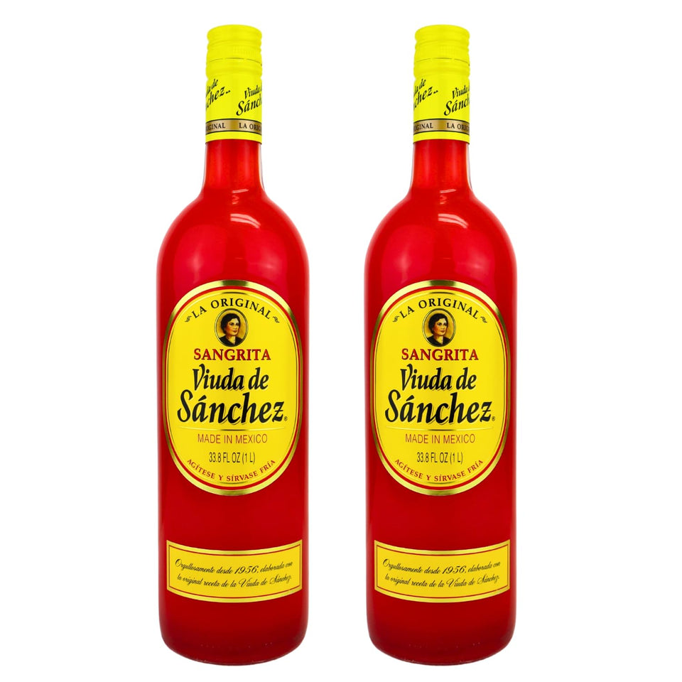 Viuda de Sanchez Sangrita bottle pour beside lime to emphasize tequila pairing.
